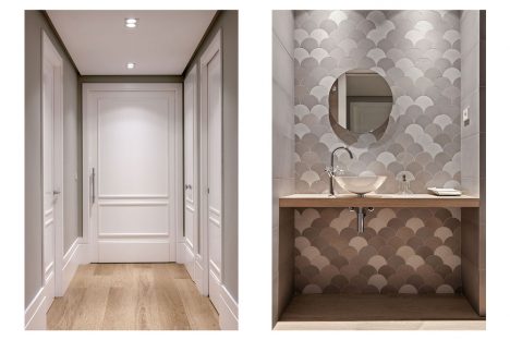 pasillo acceso a las habitaciones